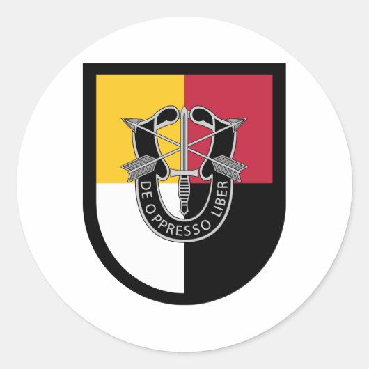 3rd Special Forces Group Flash Runder Aufkleber (Vorderseite)