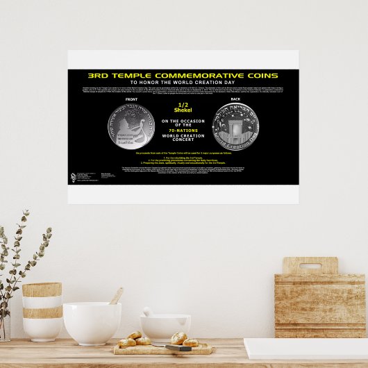 3rd Temple Coin-3 Poster (Küche)