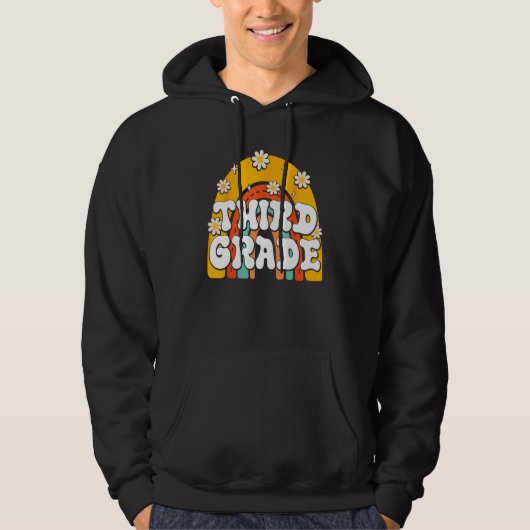 3rd Third Grade First Day School Back To School Te Hoodie (Vorderseite)