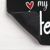 3rd Third Grade Has My Heart Buffalo Print Teacher Mousepad (Ecke)