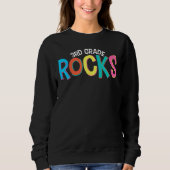 3rd Third Grade Rocks Back To School Teacher Stude Sweatshirt (Vorderseite)