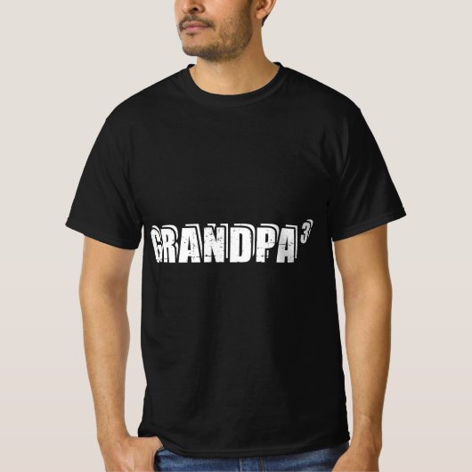 3rd third time Grandpa of 3  T-Shirt (Vorderseite)