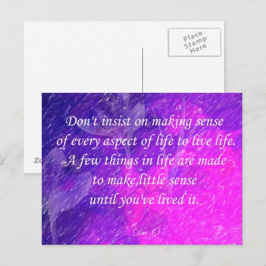 3sqMeals Postkarte (Vorne/Hinten)