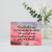 3sqMeals Postkarte (Stehend Vorderseite)