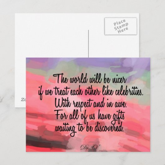 3sqMeals Postkarte (Vorne/Hinten)