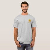 "3Sterne & eine Sonne mit philippinischer Karte" T-Shirt (Vorne ganz)