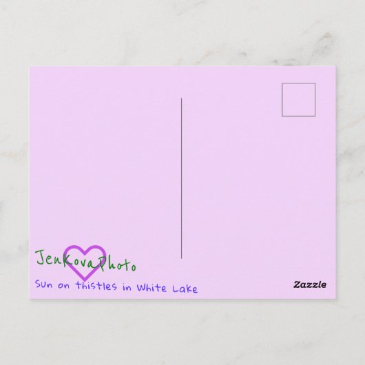 3THISTLES POSTCARD POSTKARTE (Rückseite)