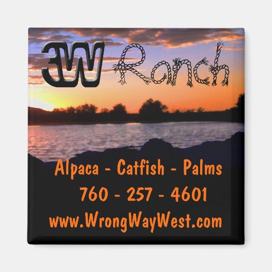 3W Ranch Magnet (Vorne)