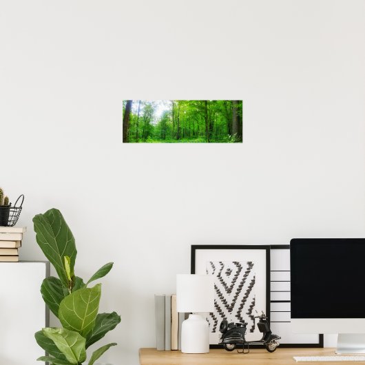 3White Lake Wald Poster (Heimbüro)