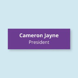 3x1 Lila Nametag Business Magnetic oder Safety But Namensschild