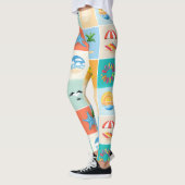 3x3 Beach Pattern Design Leggings (Links)