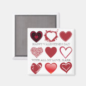 3x3 Gitter des Magneten der Herzschlösser Magnet (Vorderseite/Rückseite)