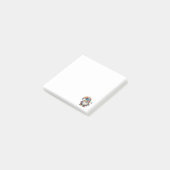 3x3 Post-It Notiz mit kleinem Gnom-Design (angewinkelt)