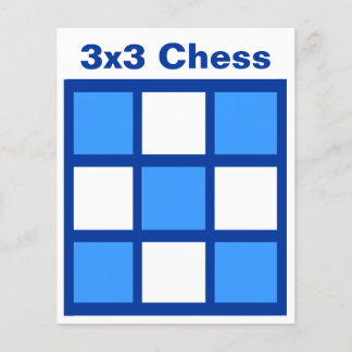 3x3 - TAG-Schachbrett (1-1/4"-Kühlschrankmagnet) Flyer