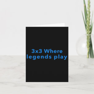 3x3, wo Legends spielen Karte