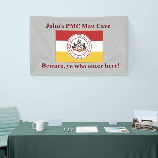 * 3'x5 Anpassungsfähiges Banner für MAN CAVE mit P (Messeveranstaltung)