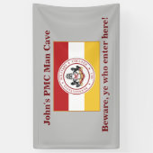 * 3'x5 Anpassungsfähiges Banner für MAN CAVE mit P (Vertikal)