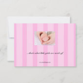 3x5 Geburtsankündigung von Zucker- und Gewürzbaby- Ankündigung (Rückseite)