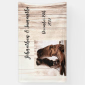 3'x5' Personalisiert Banner Boots Country Rustic W (Vertikal)