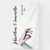 3'x5' Personalisiert Banner zombie Blut Tropfen Va (Vertikal)