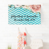 3'x5' Personalisierte geometrische Rose des Banner (Insitu)