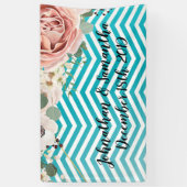 3'x5' Personalisierte geometrische Rose des Banner (Vertikal)