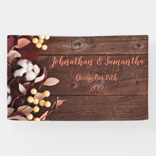 3'x5' Personalisierter Banner-Baumwollzweig auf Du Banner (Horizontal)