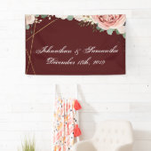 3'x5' Personalisiertes Banner Geometrischer Garten (Insitu)