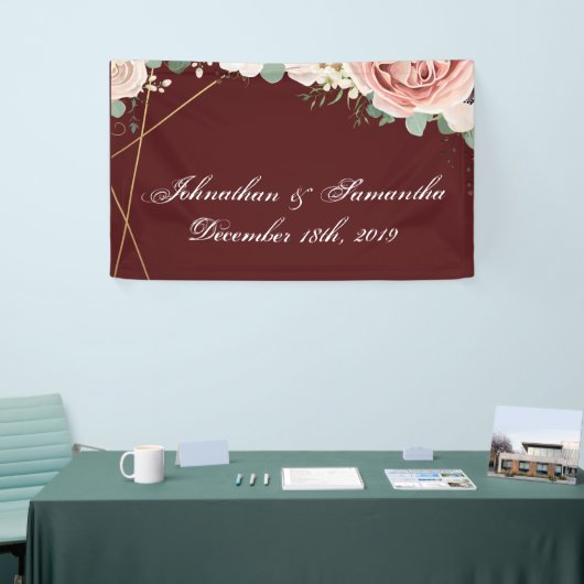 3'x5' Personalisiertes Banner Geometrischer Garten (Messeveranstaltung)