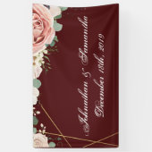 3'x5' Personalisiertes Banner Geometrischer Garten (Vertikal)