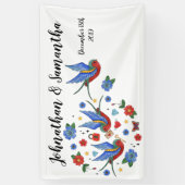 3'x5' Personalisiertes Banner Traditioneller Vogel (Vertikal)