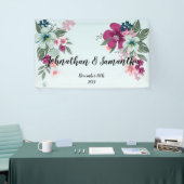 3'x5' Personalisiertes Banner Tropical Blume auf B (Messeveranstaltung)