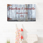 3'x5' Personalisiertes Banner White Wash Holzofen (Insitu)
