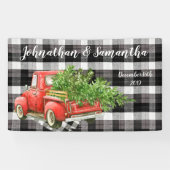 3'x5' Personalisiertes Banner XMAS Truck Buffalo K (Horizontal)