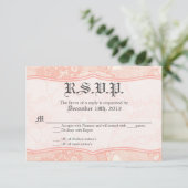 3x5 R.S.V.P. Antwort Karte Land Korallenspitze Dru (Stehend Vorderseite)