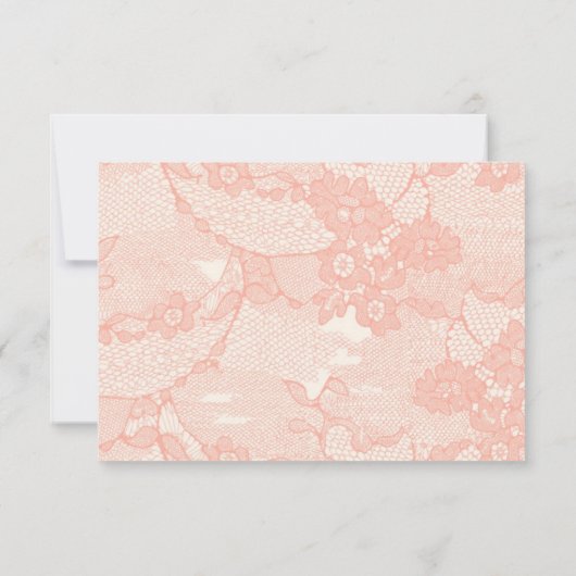 3x5 R.S.V.P. Antwort Karte Land Korallenspitze Dru (Rückseite)