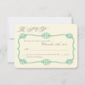 3x5 R.S.V.P. Antwort Karte Nautischer Knoten Anker (Vorderseite)