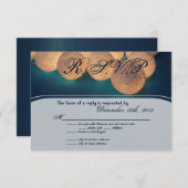 3x5 R.S.V.P. Antwort-Kartenreihenleuchten Nachtleu RSVP Karte (Vorne/Hinten)