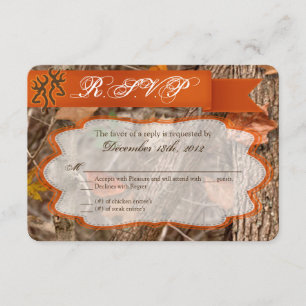 3x5 R.S.V.P. Antwortkarte Jagd auf Hirsche Doe Bu RSVP Karte
