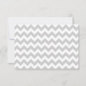 3x5 R.S.V.P. Antwortkarte Moderne Zickzack Streife RSVP Karte (Rückseite)