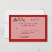 3x5 R.S.V.P. Antwortkarte Red Double Bike RSVP Karte (Vorderseite)