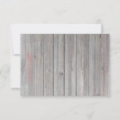 3x5 R.S.V.P. Antwortkarte Stall Holz Diamant Band RSVP Karte (Rückseite)