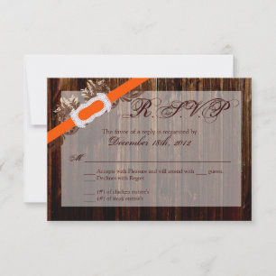 3x5 R.S.V.P. Antwortkarte Stall Holz Diamant Band RSVP Karte