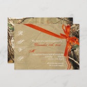 3x5 R.S.V.P. Reply Card Jäger Camoflouge Camouflag RSVP Karte (Vorne/Hinten)
