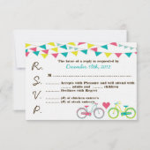 3x5 R.S.V.P. Reply Card Liebhaber des Fahrradfahre RSVP Karte (Vorderseite)