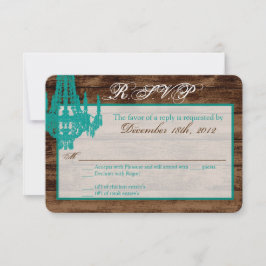 3x5 R.S.V.P. Western der Antwortkarte Rustikaler K RSVP Karte