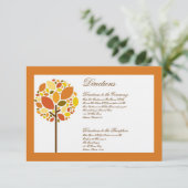 3x5 Wegweiser Karte Moderner Baum Fall (Stehend Vorderseite)