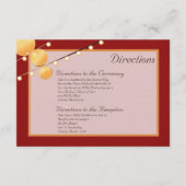 3x5 Wegweiser-Papierblätter auf Rot-Chinesisch Begleitkarte (Vorderseite)