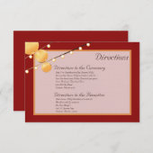 3x5 Wegweiser-Papierblätter auf Rot-Chinesisch Begleitkarte (Vorne/Hinten)