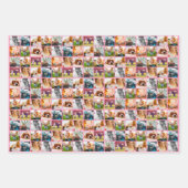 3x Blätter 10 Fotovorlage Pink Wrapping Paper (Vorderseite)